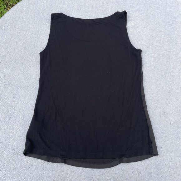 DKNY Sleeveless Tank Top Women's Size XS Silky Black Bodycon Y2K Business - Picture 14 of 14